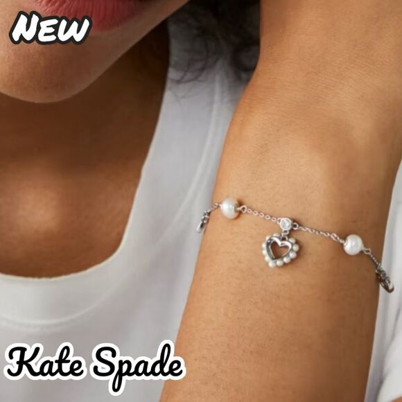 New NWT KATE SPADE New York Saturday shining spade slider bracelet - Picture 2 of 4